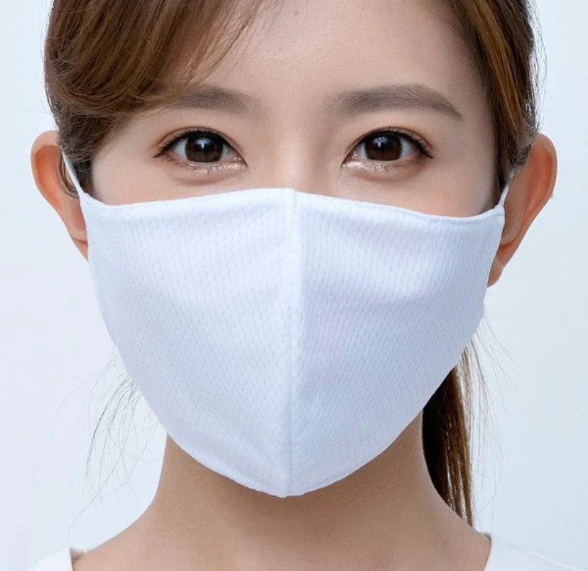 ホワイト２枚入　開店記念SALE　   メッシュ水着素材使用「クールマスク」 SWIM COLD MASK ジムマスク