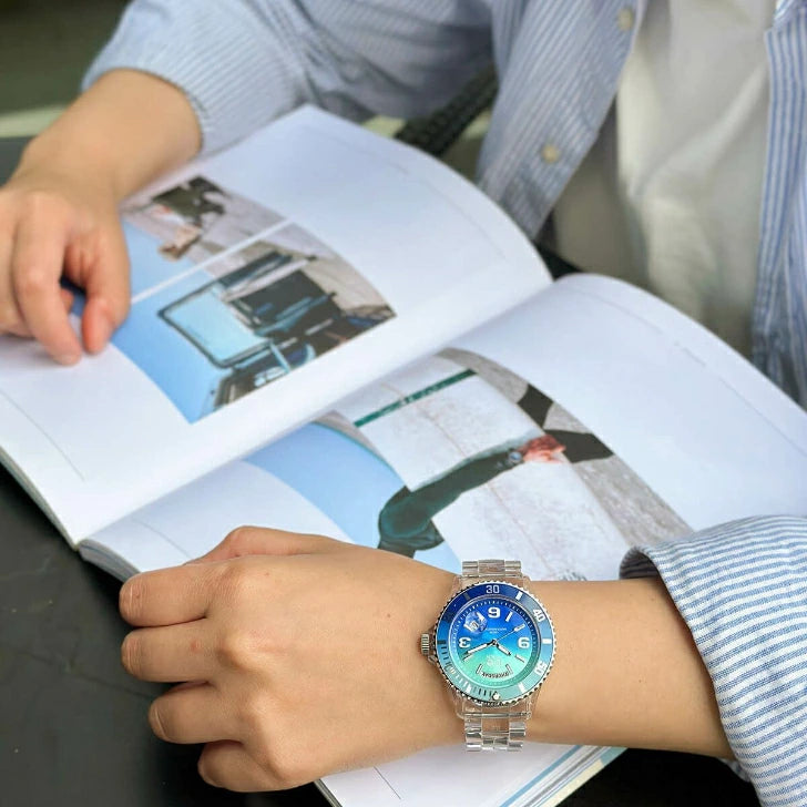 ice-watch アイスウォッチ ICE clear sunset - ターコイズ - ミディアム 021435