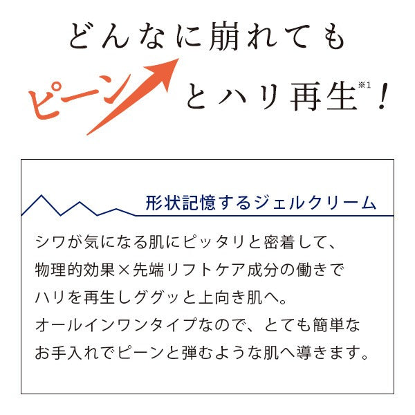 フェイスライン 首 目元にハリを与える 形状記憶オールインワン美容クリーム 「ピーインクリーム」10ｇお試しサイズ メB
