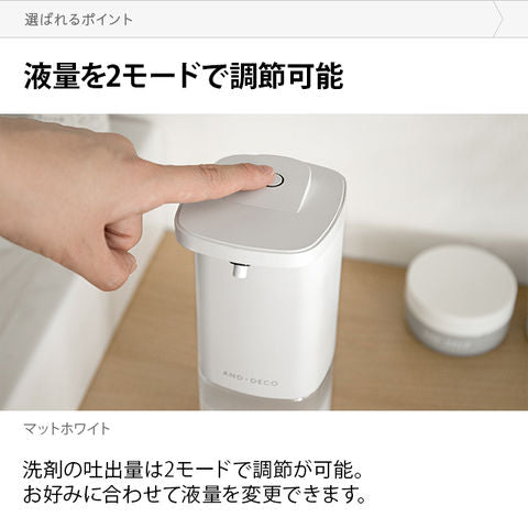 【新生活応援SALE】電動ソープディスペンサー 液体タイプ マットホワイト