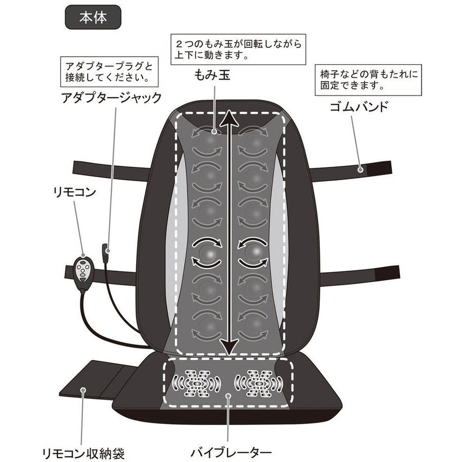 クロシオ シートマッサージャー セララ 58368