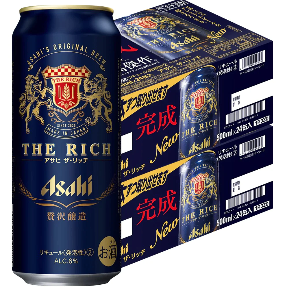 【送料無料】アサヒ ザ リッチ 500ml×48本【北海道・沖縄県・東北・四国・九州地方は必ず送料が掛かります】
