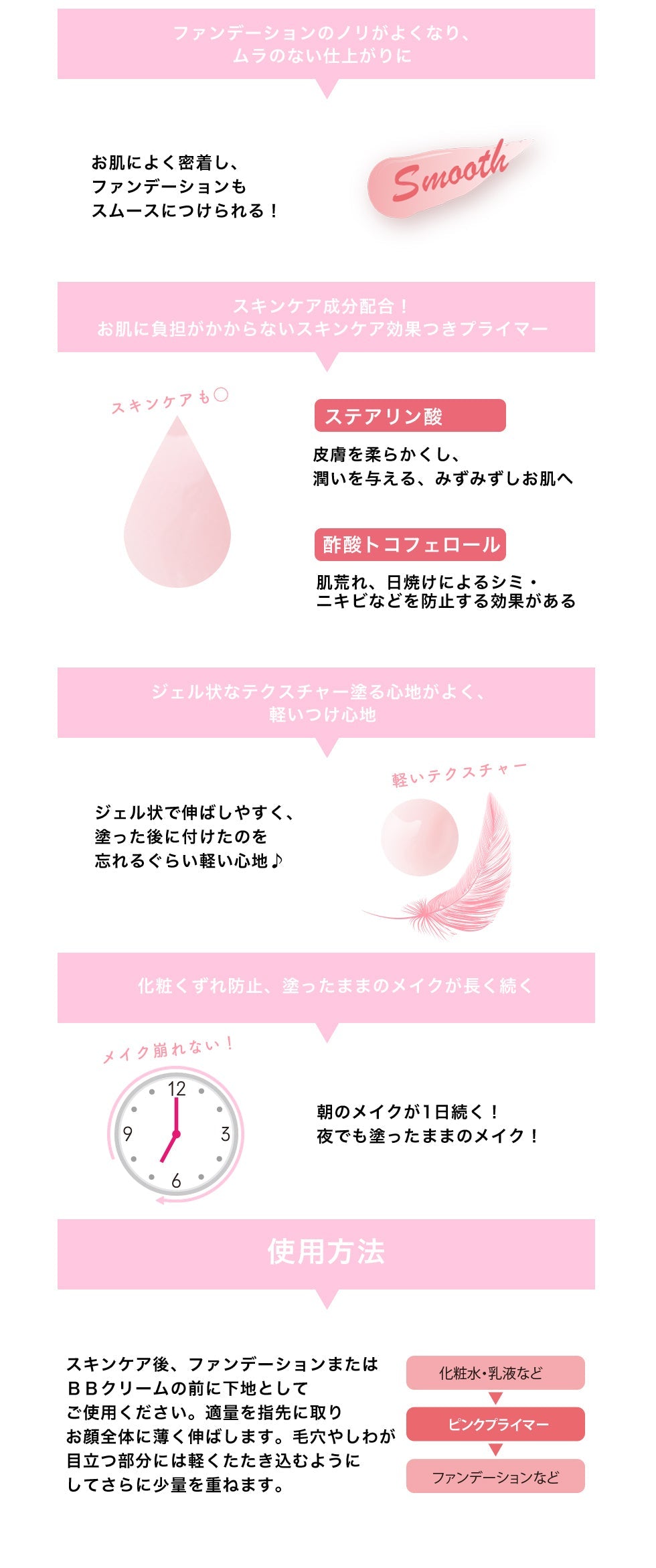 【最安値挑戦祭】ウィッチズポーチ ピンクプライマー 化粧下地 ベースメイク 韓国コスメ ピンク プライマー 下地 透明感アップ 毛穴 小じわ カバー 化粧くずれ 美肌 テカり防止 Witchs Pouch コスメ 化粧品 メイク 定形外 送料無料