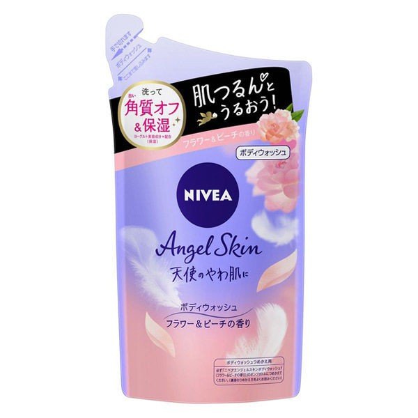 【おまけ付き！】ニベア エンジェルボディウォッシュ フラワー 詰め替え 360ml ボディーソープ 花王
