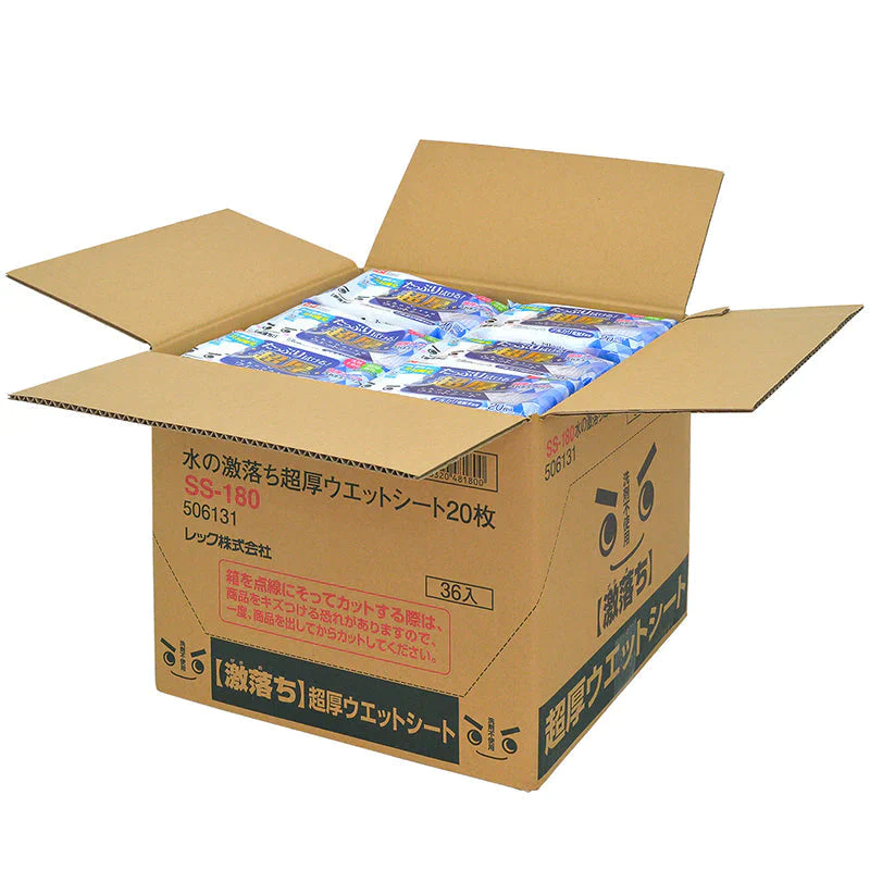 【超得ハイパーSALE】水の激落ちくん フローリング用 超厚ウエットシート 業務用 ケース販売 20枚 × 36個 (720枚)