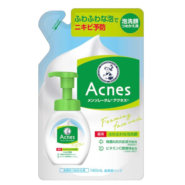 アクネス(Acnes) 【医薬部外品】アクネス 薬用ふわふわな泡洗顔 つめかえ用 140mL