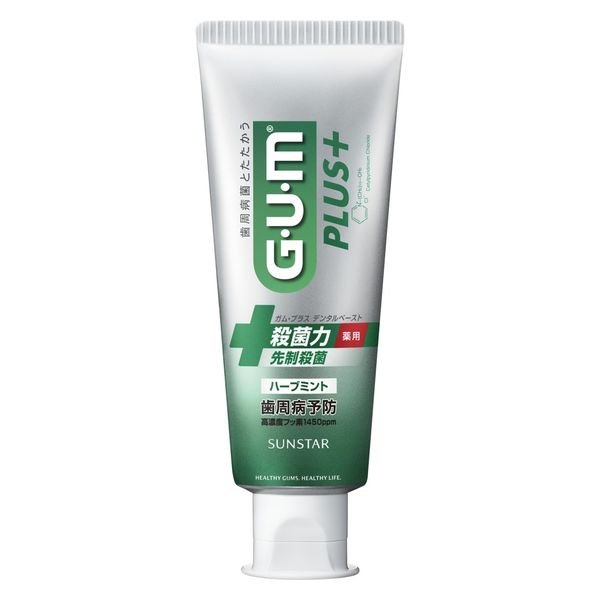 ガム・プラス デンタルペースト ハーブミント 120g サンスター GUM 歯磨き粉