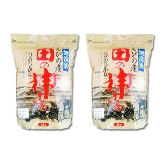 4kg （2kg×2袋） 令和３年産 無洗米 宮崎県えびの産 ヒノヒカリ