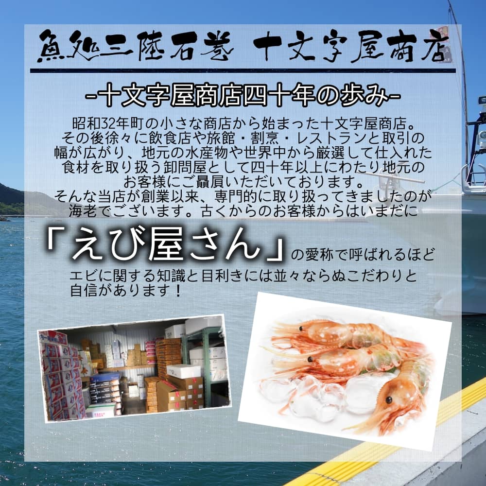 日本海産お刺身用 甘えび 800g前後 約55尾入
