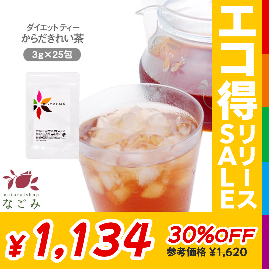 ダイエットサポートティー からだきれい茶　ティーバッグ 3g×25包 【送料無料】 ダイエット茶 ダイエットティー 食物繊維 ブレンド茶 健康茶 国産茶配合 玄米茶 プーアル茶 はとむぎ茶 ルイボスティー 烏龍茶 グアバ茶 ゴーヤ茶【エコ得リリースSALE】