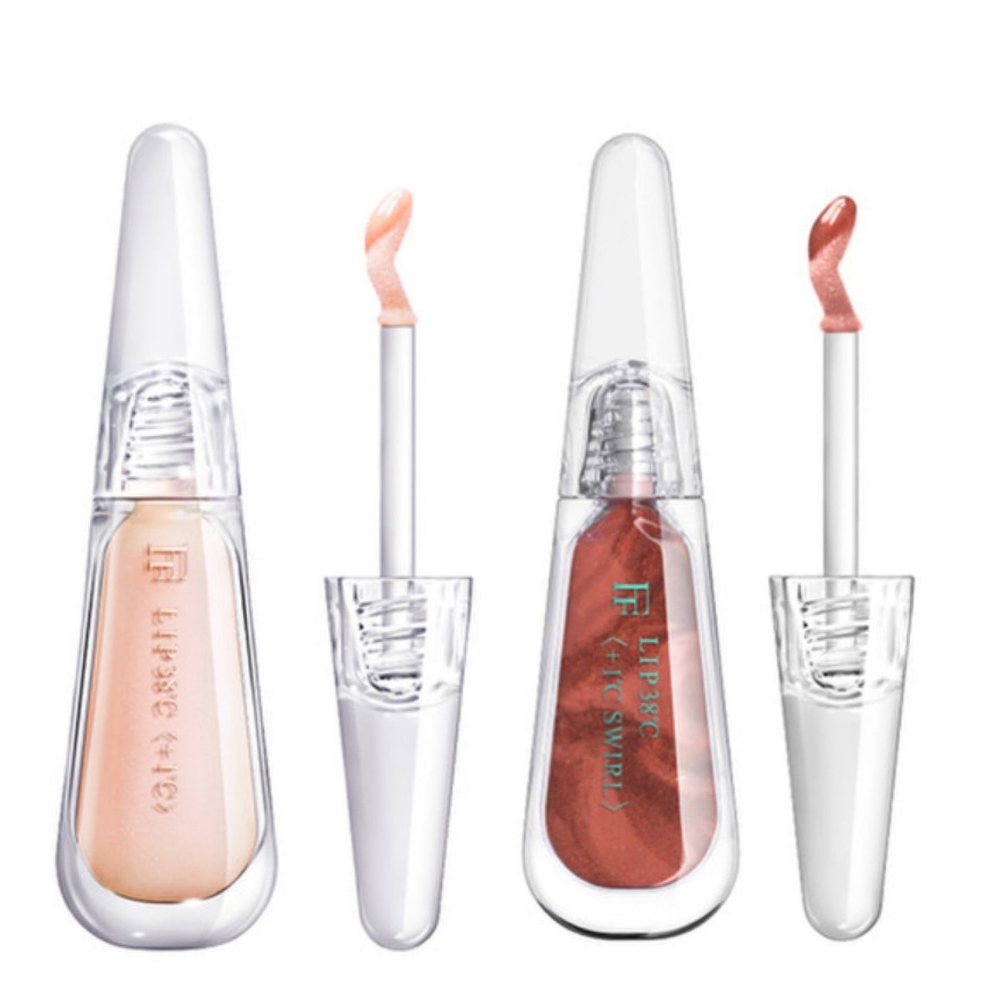 【数量限定】フローフシ LIP38℃ リップトリートメント +1℃ ベビーピンク / +1℃ SWIRL 渦  Nude Coral 002 2本セット