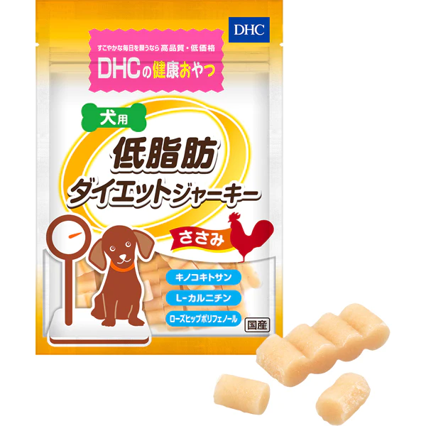DHC ディーエイチシー 低脂肪ダイエット ジャーキー 100g [ドッグフード]　※