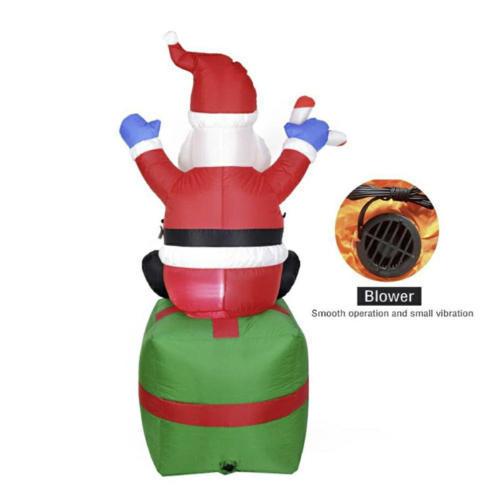 【在庫限り】 クリスマス サンタクロース ボックス 自動風船 180cm オーナメント 置物 サンタさん 風船 デコレーション クリスマスの装飾 誕生日 飾り付け 室内 室外 屋外 外 ベランダ パーティー会場 装飾 メリークリスマス クリスマス飾りつけ クリスマスグッズ クリスマス用品 可愛い