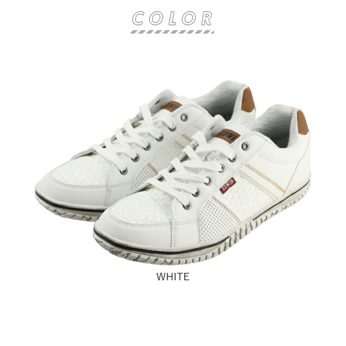 【WHITE・26.5cm】 EDWIN スニーカー メンズ 通販 白 黒 通学 おしゃれ エドウィン 靴 7528 軽量 軽い カップインソール 歩きやすい 疲れにくい シンプル カジュアル ローカット シューズ