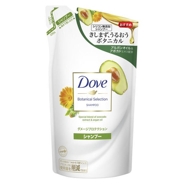 【おまけ付き！】ダヴ(Dove) 　ボタニカルセレクション ダメージプロテクション 　シャンプー 詰め替え 350g
