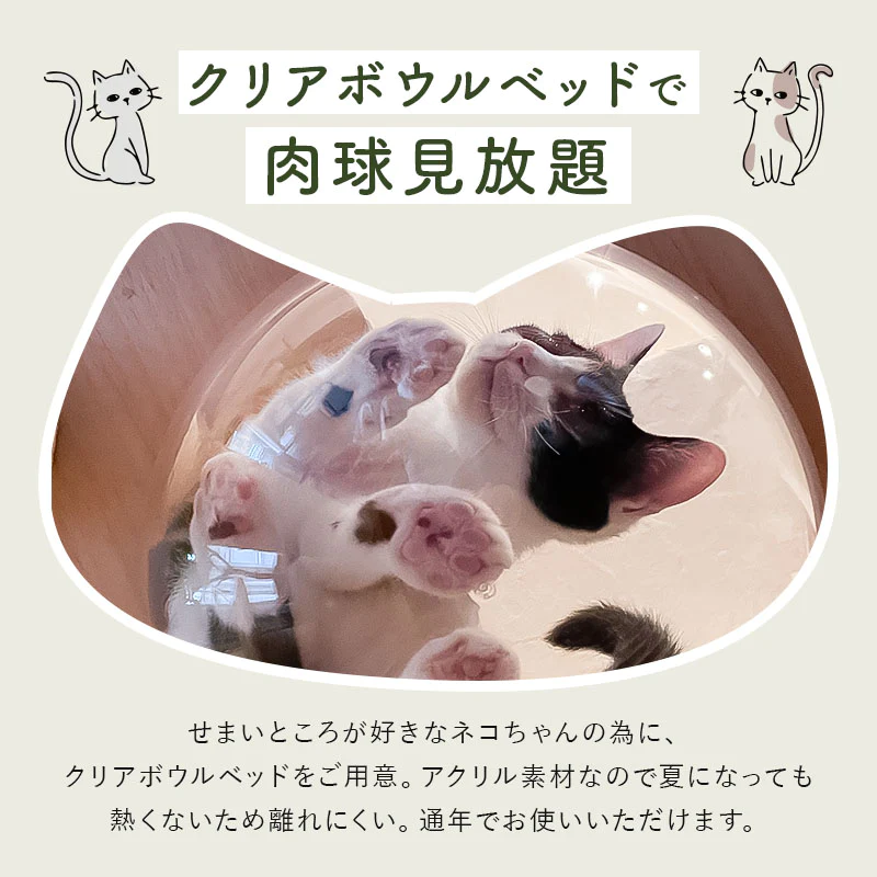ねこぞく 木製 キャット ツインタワー XYY-1