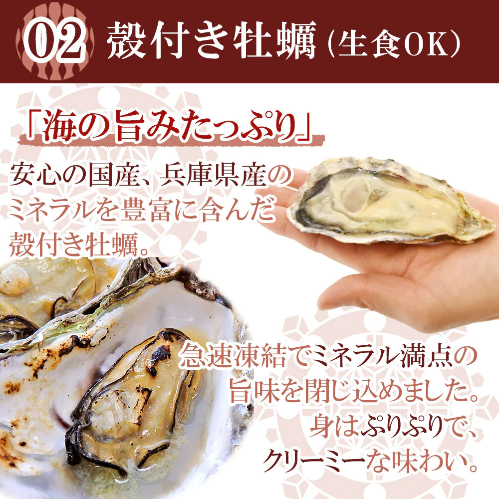 海鮮 BBQ セット 貝 2種 殻付き 牡蠣 6個 ほたて片貝 10枚
