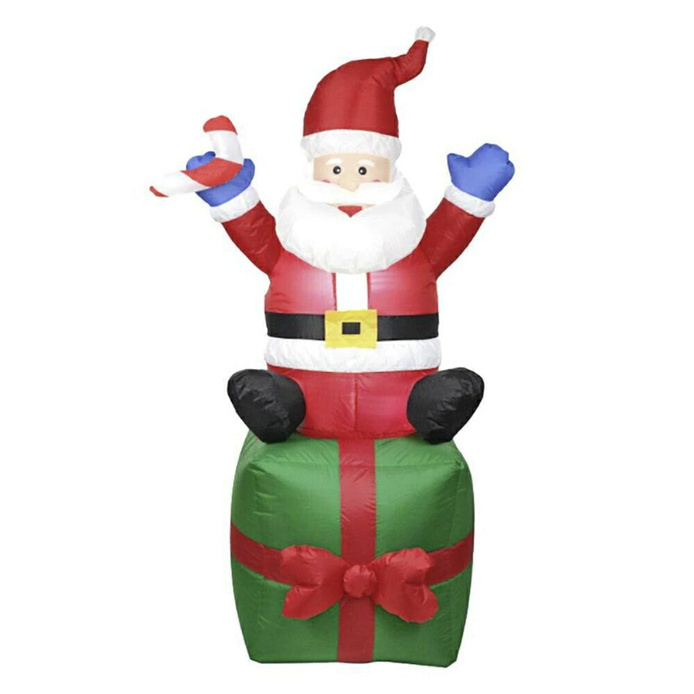 【在庫限り】 クリスマス サンタクロース ボックス 自動風船 180cm オーナメント 置物 サンタさん 風船 デコレーション クリスマスの装飾 誕生日 飾り付け 室内 室外 屋外 外 ベランダ パーティー会場 装飾 メリークリスマス クリスマス飾りつけ クリスマスグッズ クリスマス用品 可愛い