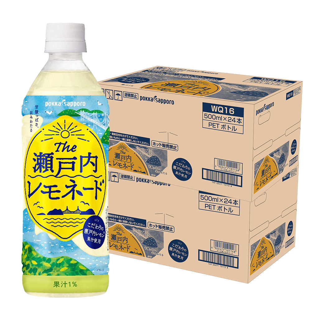 【送料無料】ポッカサッポロ The瀬戸内レモネード 500ml×2ケース/48本