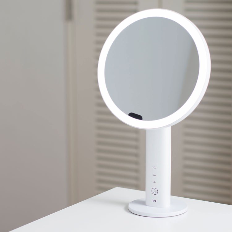 イミラ LED メイクアップミラー センサー機能付き シルバー ミラー EK5288WH-1X