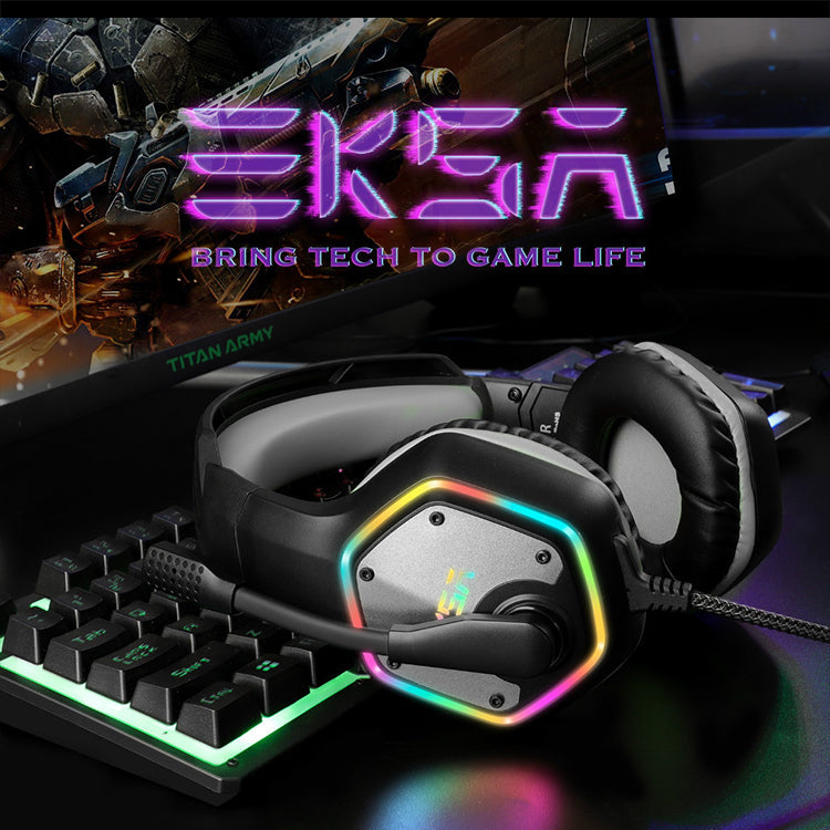 【Green】EKSA E1000ゲーミング ヘッドフォン マイク付き eksa-002
