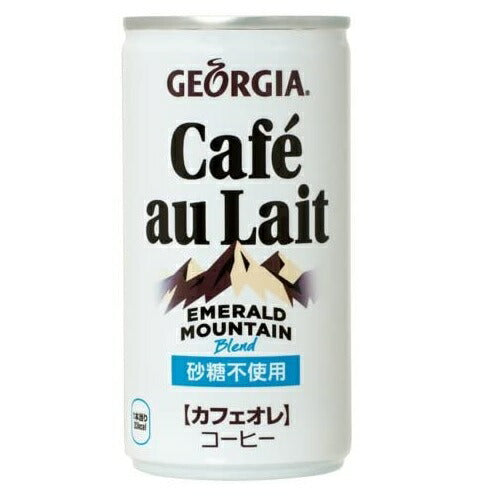 【送料無料】コカ・コーラ ジョージア エメラルドマウンテンブレンド カフェオレ(砂糖不使用) 185g×30本【北海道・東北・四国・九州・沖縄県は別途送料がかかります】
