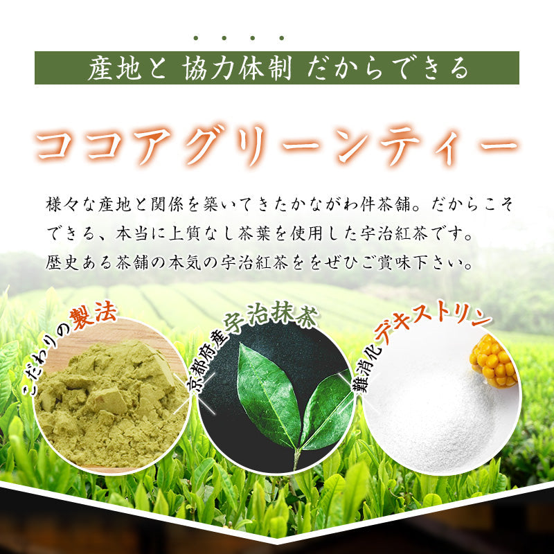 200g  ココアグリーンティー 日本茶 抹茶 粉末 難消化デキストリン
