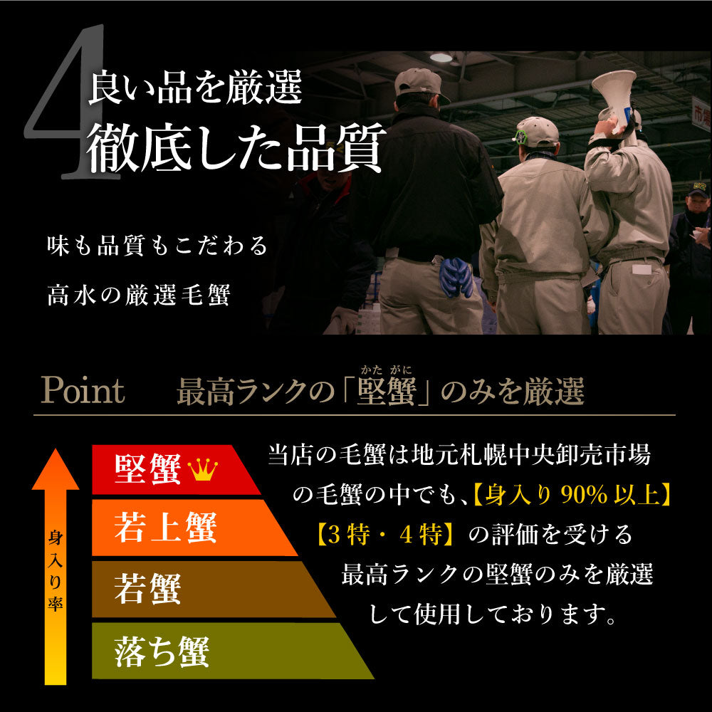 グルメ大賞受賞！特大横綱毛蟹1㎏！