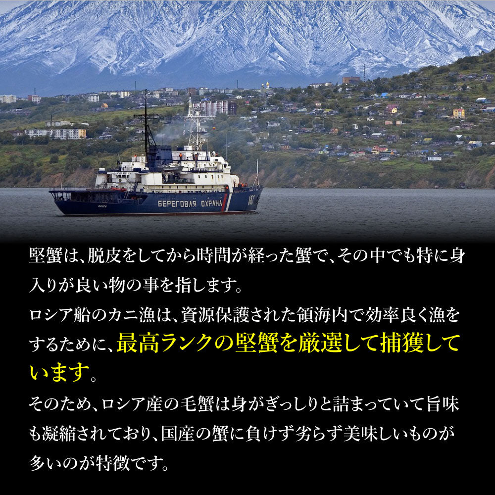 グルメ大賞受賞！特大横綱毛蟹1㎏！
