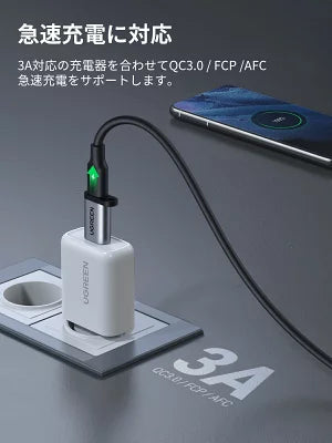 [UGREEN] USB変換アダプタ USB Type- C(メス) ⇔USB-A(オス)