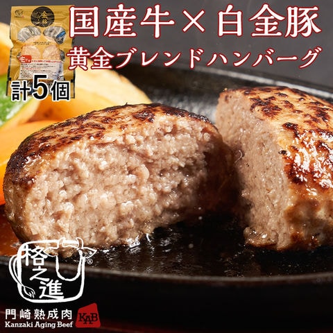 格之進 金格ハンバーグ （5個セット） 国産牛 白金豚