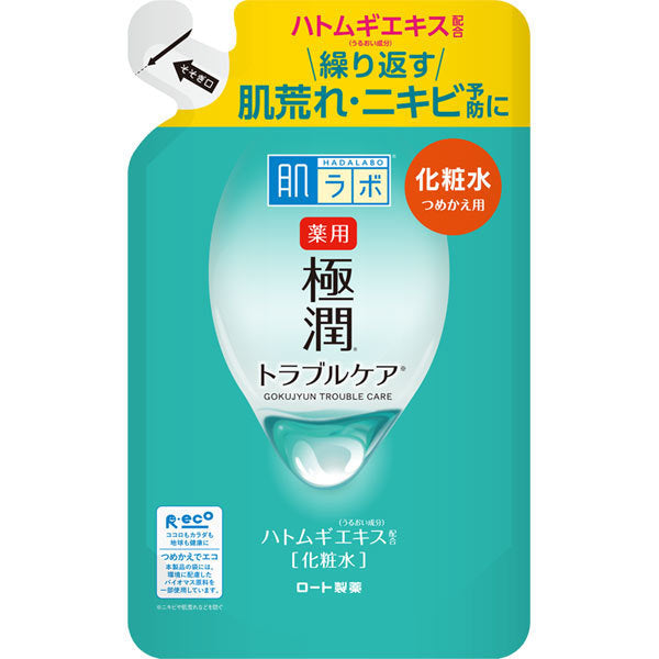 【おまけ付き！】ロート製薬 ROHTO 肌ラボ 極潤 薬用スキンコンディショナー 化粧水 つめかえ用 170mL