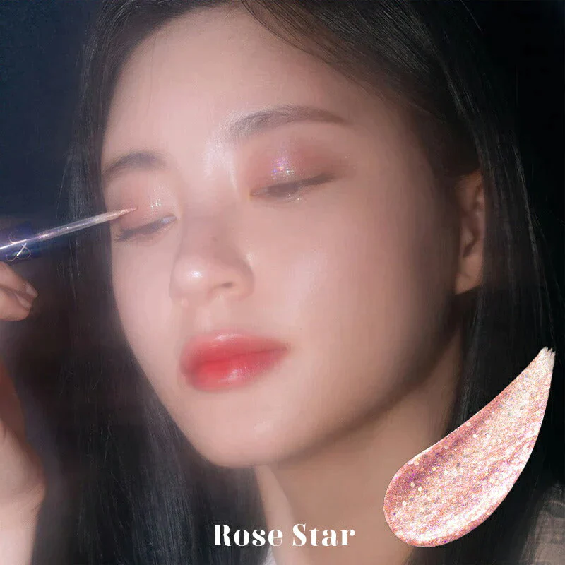 【02ローズスター/おまけパック付】 ロムアンド リキッド グリッター ザ ユニバース 韓国コスメ  rom&nd romand グリッター シャドウ アイメイク コスメ 化粧品 メイク  定型内 100 送料込み