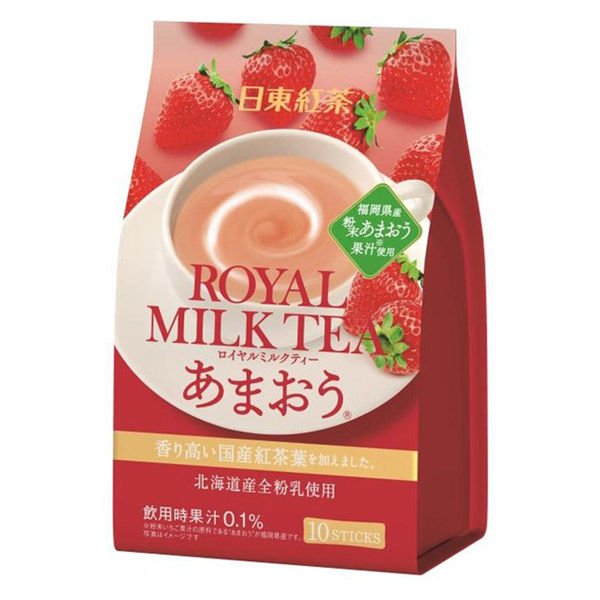 【おまけ付き！】日東紅茶 　ロイヤルミルクティー　あまおう 1袋（10本入）