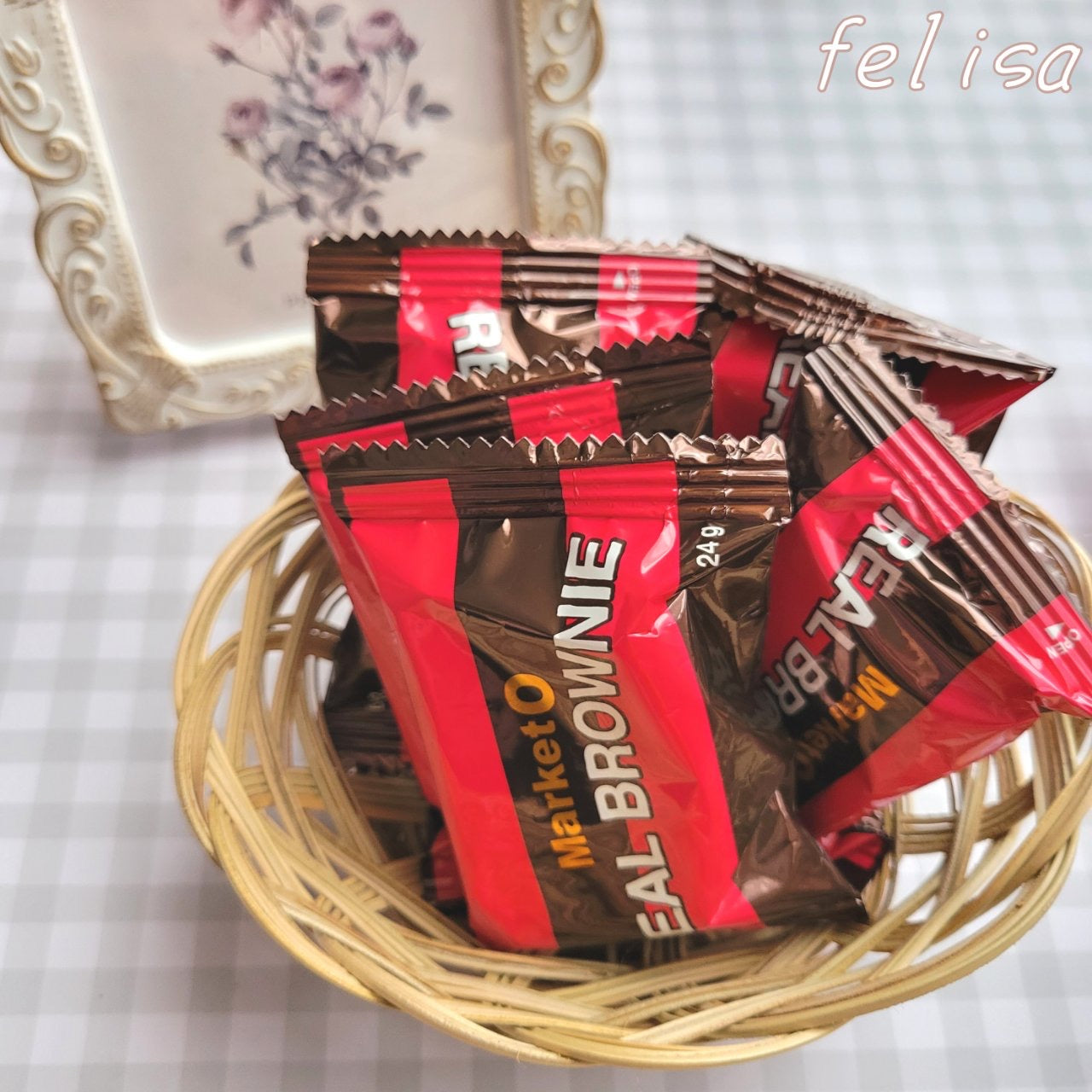 24g X 8個   　マーケットオー リアルブラウニー ブラウニー  MARKET O REAL BROWNIE 24g X 8PC
