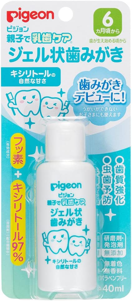 ピジョン 親子で乳歯ケア ジェル状歯みがき(医薬部外品) 40ml 6か月頃から