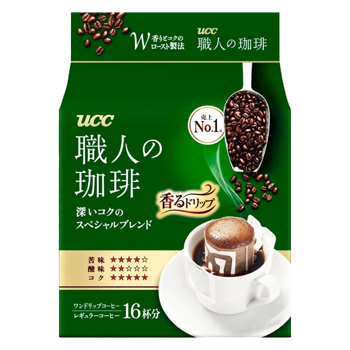 【送料無料】UCC 職人の珈琲 ドリップコーヒー 深いコクのスペシャルブレンド (7g×16P)×48袋【ご注文は6ケース(72袋)まで同梱可能】
