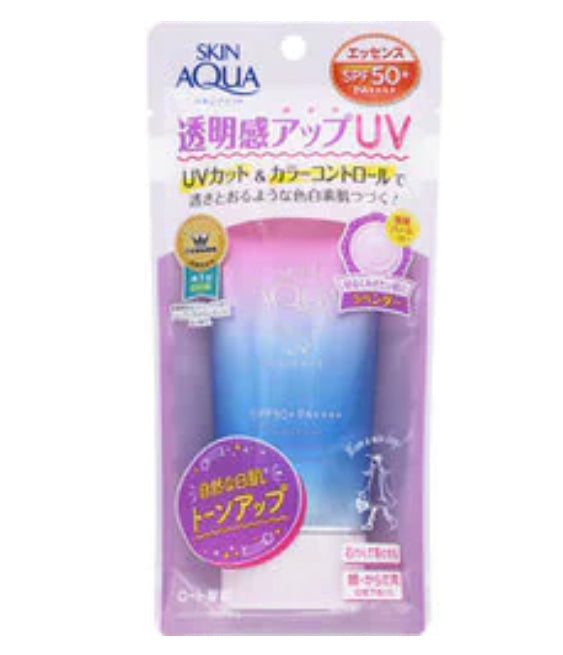 80g × 1個　スキンアクア SKIN AQUA スキンアクア トーンアップUVエッセンス　ラベンダー  80g SPF50＋ PA＋＋＋＋ [日焼け止め 顔・からだ用]