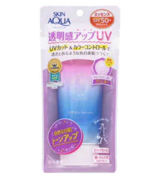 80g × 1個　スキンアクア SKIN AQUA スキンアクア トーンアップUVエッセンス　ラベンダー  80g SPF50＋ PA＋＋＋＋ [日焼け止め 顔・からだ用]