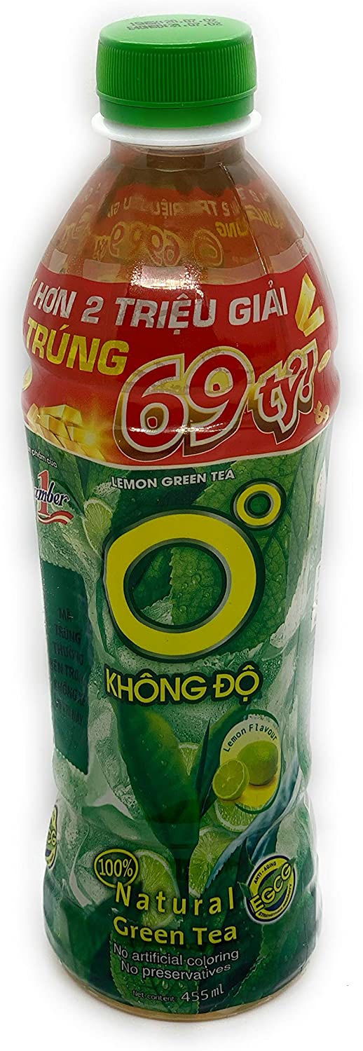 NUMBER ONE レモングリーンティ 455ml 6本 TRA XANH THIEN NHIEN KHONG DO 455ml 6 chai
