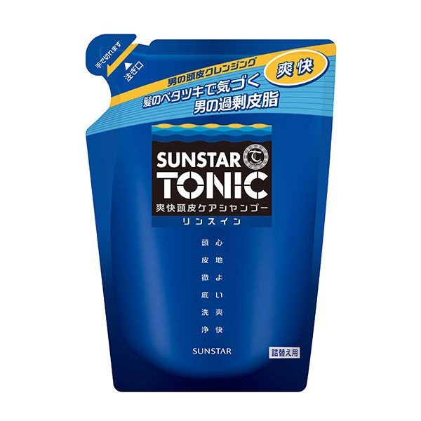 【おまけ付き！】サンスター トニックシャンプー 爽快頭皮ケアシャンプー リンスイン 詰め替え用 340ml