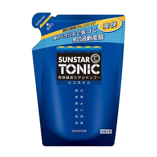 【おまけ付き！】サンスター トニックシャンプー 爽快頭皮ケアシャンプー リンスイン 詰め替え用 340ml
