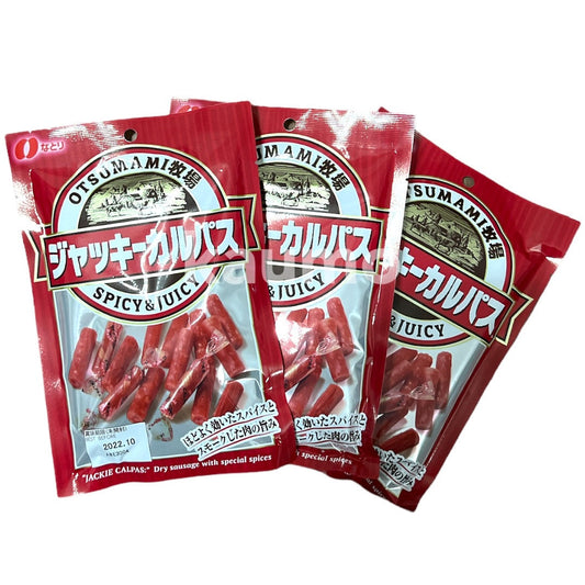 なとり ジャッキーカルパス 64g x 3袋 ドライソーセージ　※