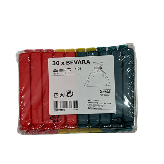 クリップ BEVARA 袋どめクリップ 30個入 90339172