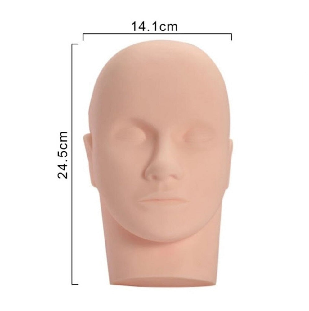 まつげエクステ 練習用　フェイスマネキン まつ毛エクステ 商材 マツエク プロ用 キット ボリューム 3D マッサージ練習用  練習用マネキン エクステ施術トレーニング　フェイス台 メイク練習
