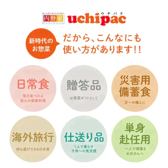45%OFF【配送料無料】お惣菜シリーズ｜uchipac １２個入りアソートセット｜無添加・長期保存可