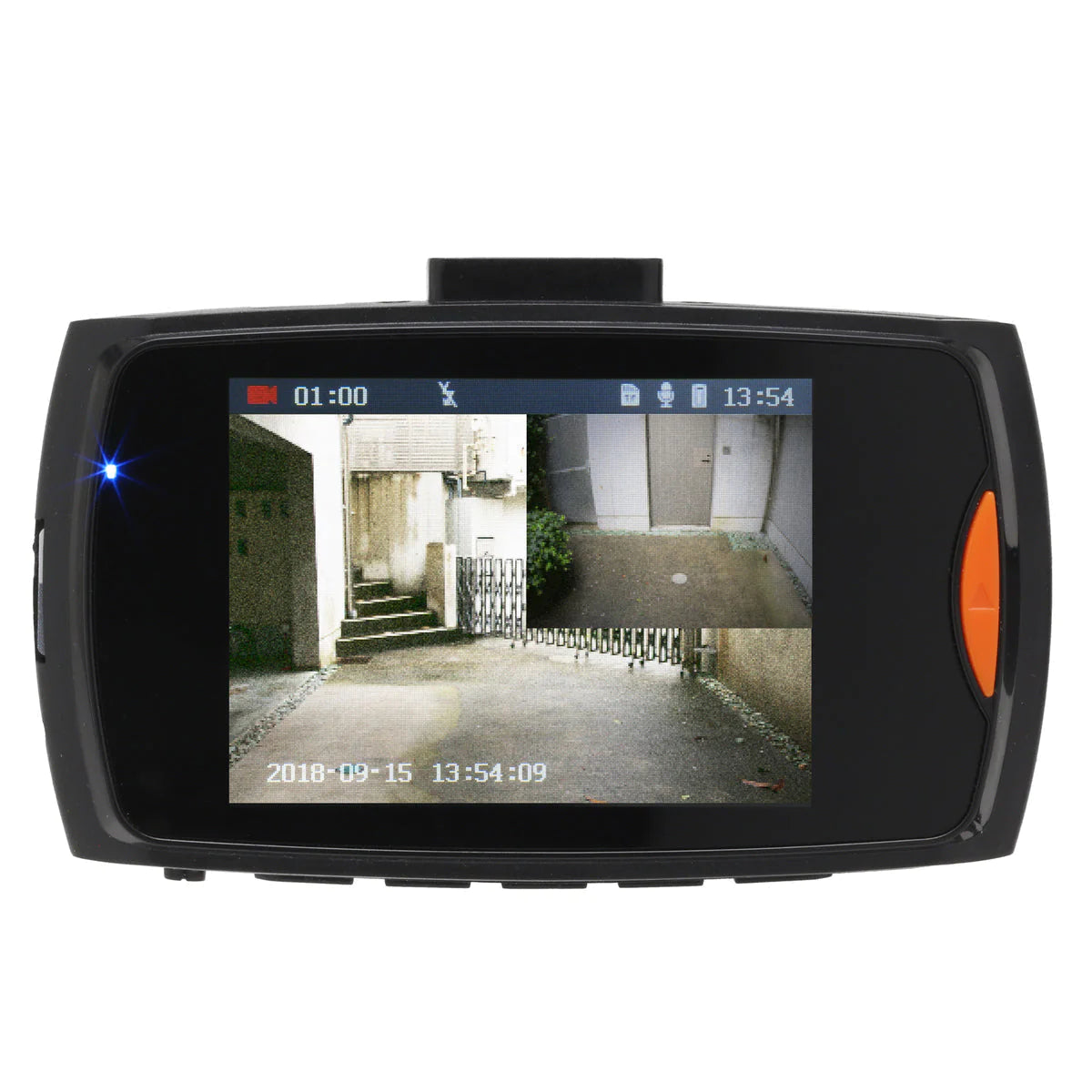 TOHO [DIXIA] リアカメラ付きHDドライブレコーダー 前後カメラ 100万画素 前後カメラ 2.4型 液晶ディスプレイ
