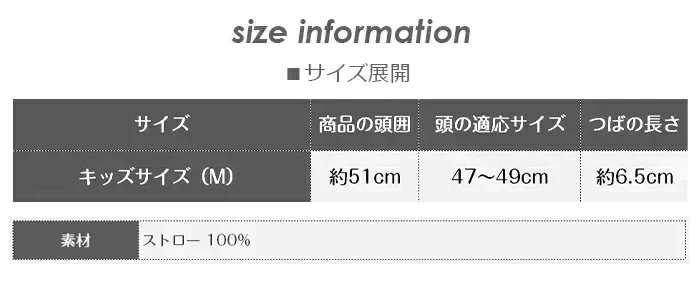 【大幅値下げ】折りたためるストローハット（Cタイプ/子供用FREEサイズ）