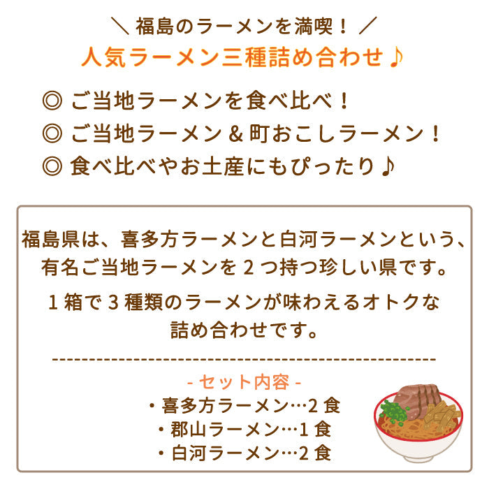 福島の三大ラーメン 5食入り