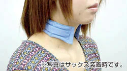 【SUPER在庫処分市】【サックス】さらっとひんやり濡れないネッククーラービズクールM　1セット入り